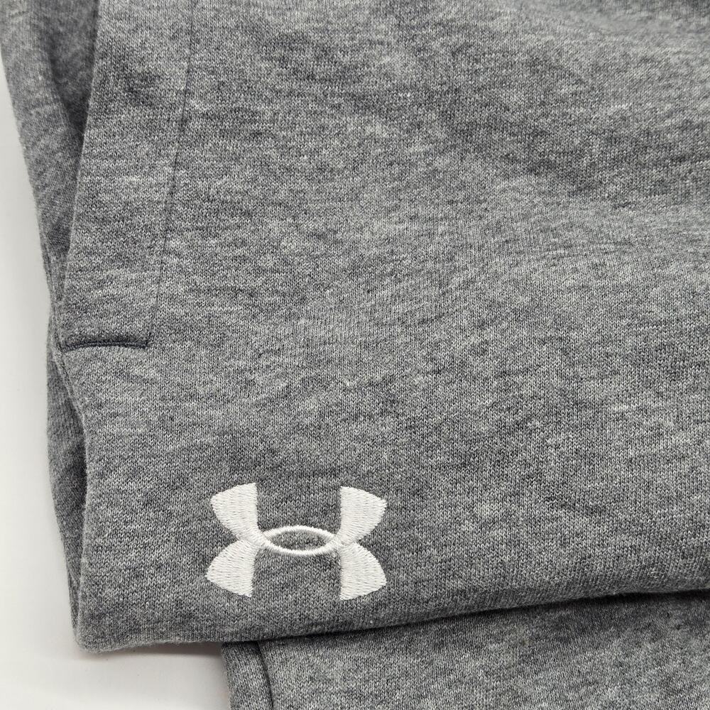 Under Armour UA Fleece Heathered Gray Mens Lightweight Pull-on Pants sz 5XL ATHL - Picture 3 of 7